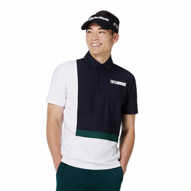 テーラーメイド(TAYLORMADE)ゴルフウェア 吸汗速乾 カラーブロック 半袖ポロシャツ U26718-UN341(Men…の通販は
