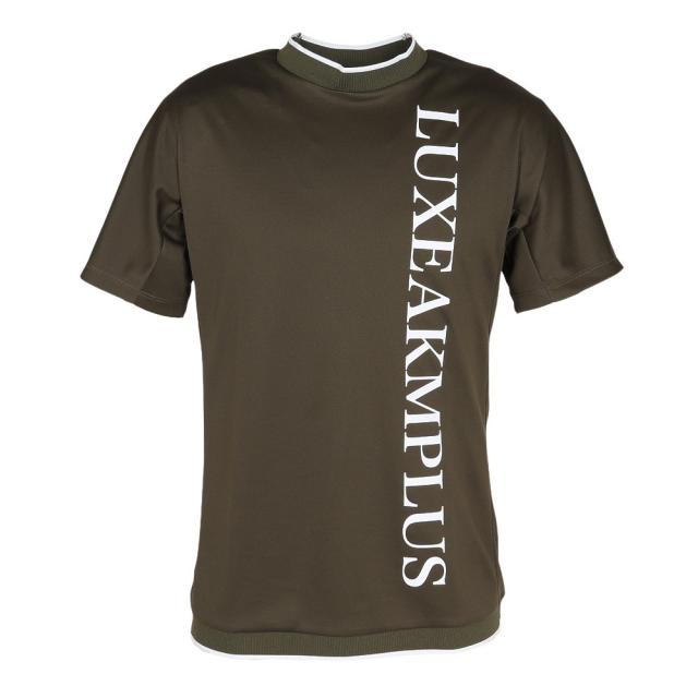 リュクスエイケイエムプラス　ゴルフ バーチカルロゴ　半袖　ポロシャツ　XL LUXEAKMPLUS（リュクスエイケイエムプラス） (リュクスエイケイ