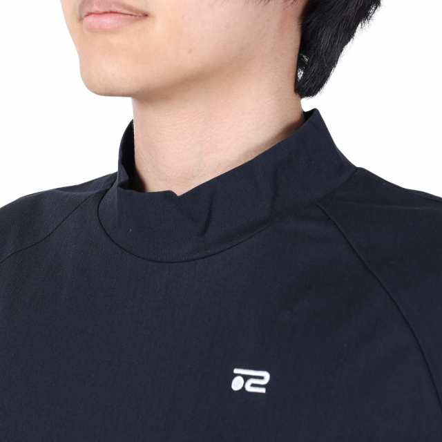 ROSASENゴルフウェア 半袖 A-Line モックネックロゴTシャツ 047-29941