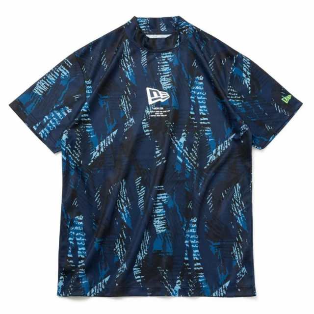 ニューエラ(NEW ERA)ゴルフウェア 半袖モックネック 吸汗速乾
