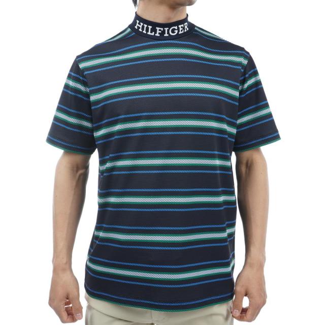 トミー ヒルフィガー ゴルフ(TOMMY HILFIGER GOLF)ゴルフウェア マルチボーダー半袖モックネック THMA4…の通販は