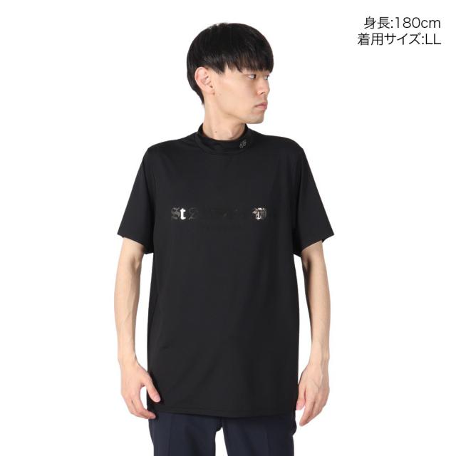 【23年モデル】St ANDREWS カチオン ベア天竺 半袖ハイネックシャツ セントアンドリュース()モックネック ゴルフ カチオン