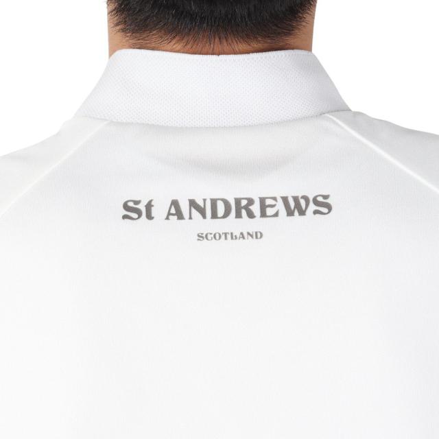 St ANDREWS】梨地調半袖ハイネック 新品 St ANDREWS セント St ANDREWS】梨地調半袖ハイネック 新品 St ANDREWS セント