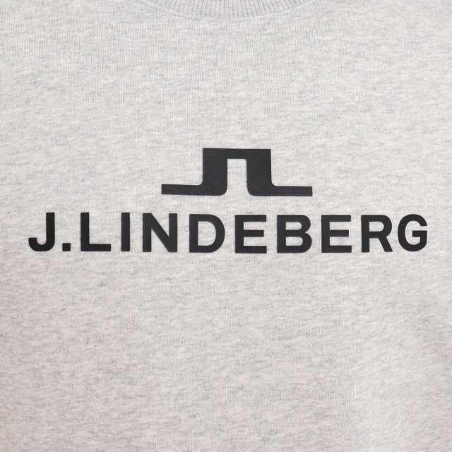 J.LINDEBERGゴルフウェア 裏起毛 クルーネックトレーナー 071-37922