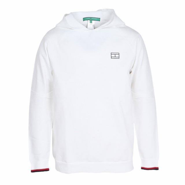 トミーヒルフィガー(TOMMY HILFIGER)ゴルフウェア ホールガーメント ニットパーカ THMA269-WHT(Men…