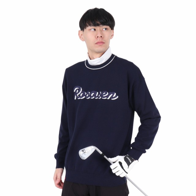 ROSASENゴルフウェア コットンハイゲージニット 長袖セーター 044-12912-098-24AW(Men’s)