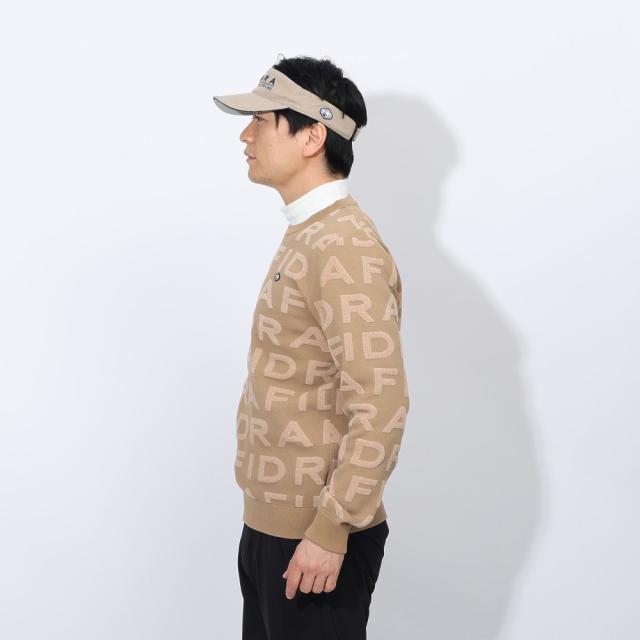 フィドラ(FIDRA)ゴルフウェア 保温 長袖 ジャカードロゴニット FD5STJ08 BEG(Men’s)の通販は