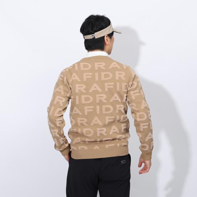 フィドラ(FIDRA)ゴルフウェア 保温 長袖 ジャカードロゴニット FD5STJ08 BEG(Men’s)の通販は