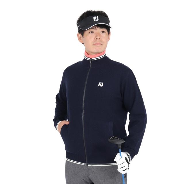 フットジョイ(FOOT JOY)ゴルフウェア ヘリンボーン柄 防風裏地付き 長袖フルジップセーター 32132(Men’s)の通販は 11,220円