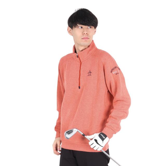 マンシングウエア(MUNSING WEAR)ゴルフウェア 吸湿発熱 ハーフジップ 長袖セーター MG4FSW80M OR00(…の通販は