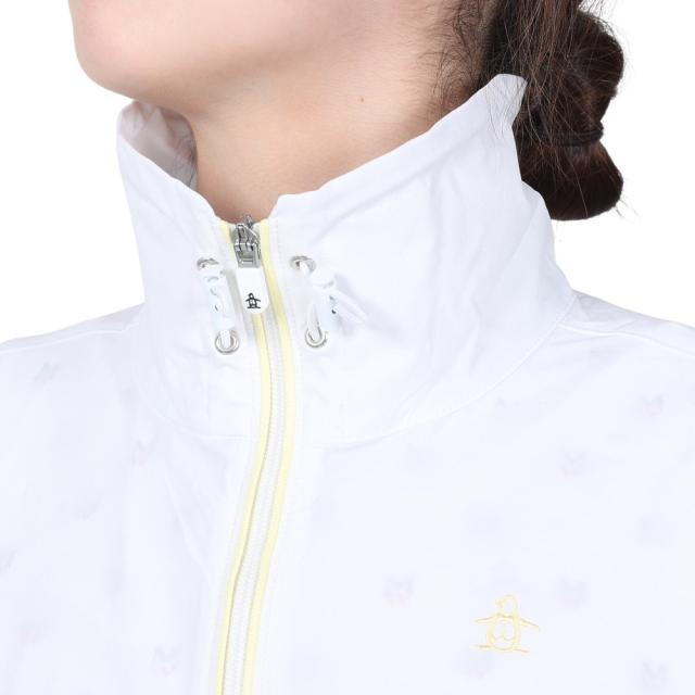 マンシングウエア ストレッチ モノグラムロゴ エンボスブルゾン Mサイズ 春夏 マンシングウェア Munsingwear はっ水ストレッチエンボス柄