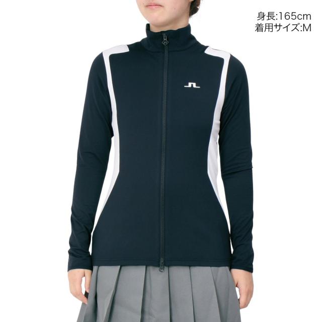 サイズ：M J.LINDEBERG ジェイリンドバーグ 裏起毛 ジップジャケット