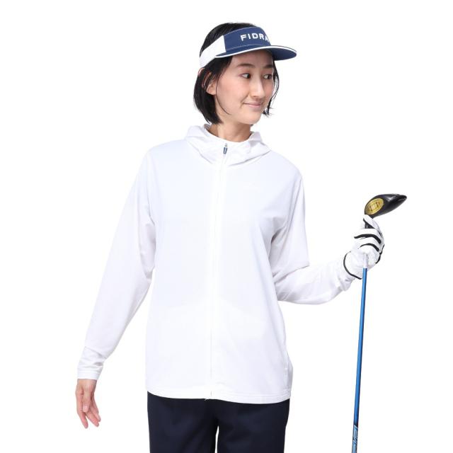 フィドラ(FIDRA)ゴルフウェア 吸汗 速乾 遮断パーカー FD5PUY27 WHT(Lady’s)の通販は 5,621円