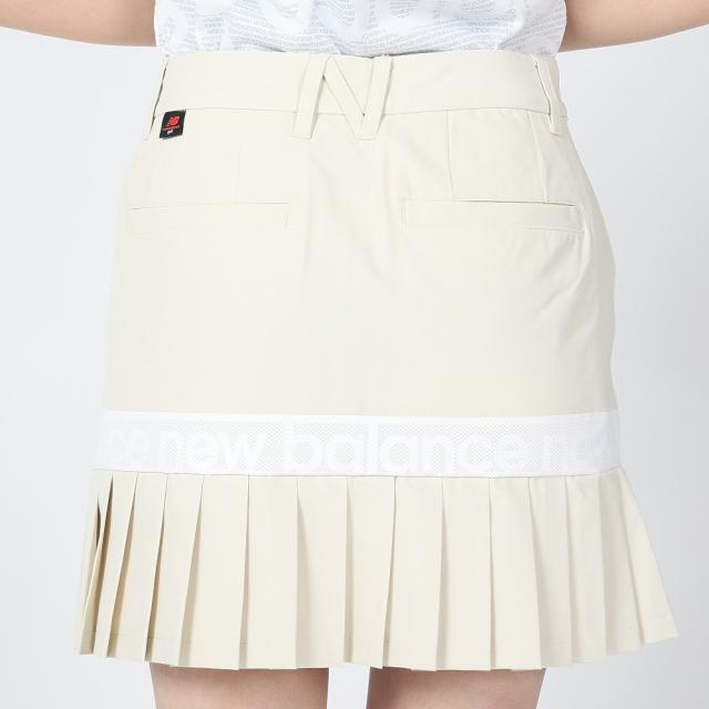 新作 ニューバランスゴルフ ニットスカート プリーツ スカート ショート 白 ニューバランス(new balance)ゴルフウェア 吸汗 吸湿 速乾