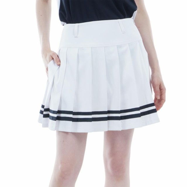 トミーヒルフィガー(TOMMY HILFIGER)ゴルフウェア フレアプリーツ スカート THLA404-WHT(Lady’s)