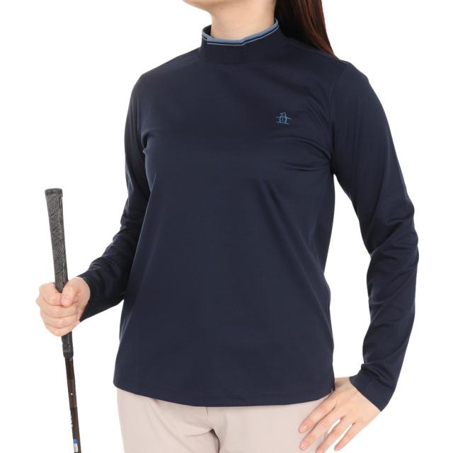 マンシングウエア(MUNSING WEAR)ゴルフウェア STDSUN 編み立てリブモックネック長袖シャツ MGWWJB03 …の通販は