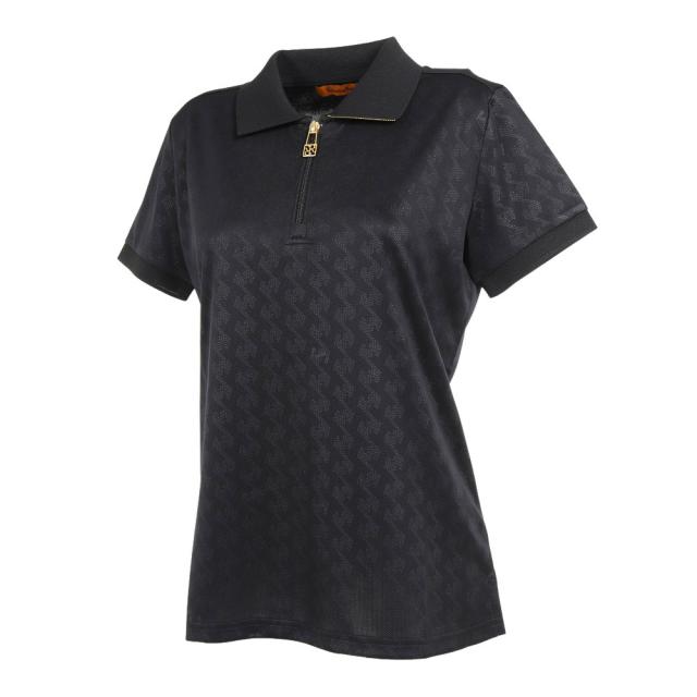 Mサイズ】レザレクション ゴルフウェア GMエンボスジップ 半袖