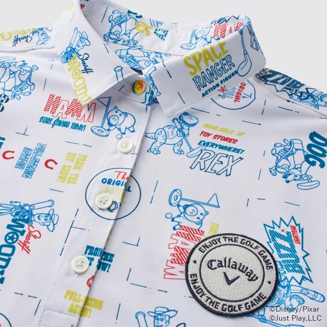 キャロウェイ(CALLAWAY)ゴルフウェア 総柄 半袖 ポロシャツ Toy Story
