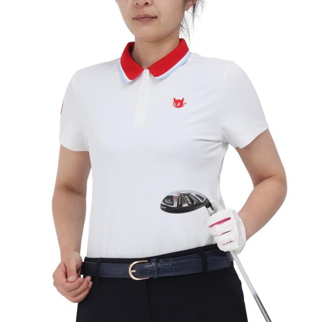 新品未使用　タグ付き定価19800円 WAAC ワック 長袖ポロシャツ白 WOMEN ESSENTIAL長袖ポロシャツ アイボリー