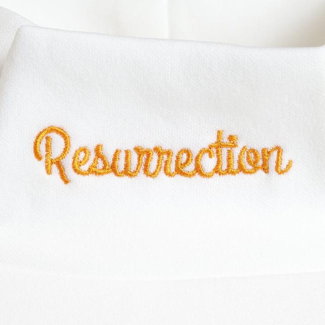 レザレクションResurrection 刺繍ロゴ モックネックシャツ レザレクションResurrection 刺繍ロゴ モックネックシャツ