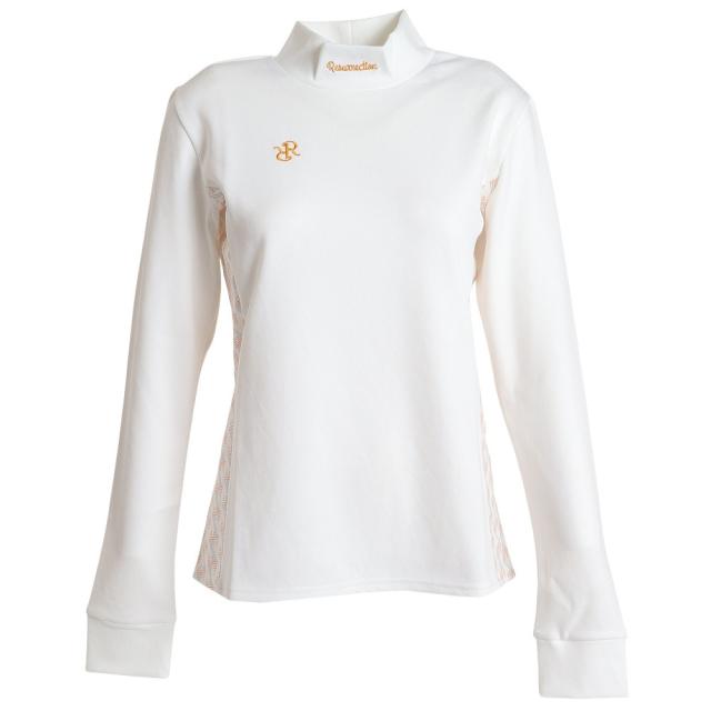 Resurrection[レザレクション] ゴルフ モックネック長袖Tシャツ RESURRECTION レザレクション 長袖モックネックTシャツ ブラック