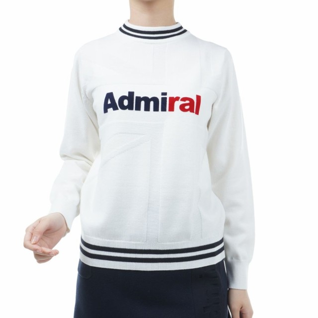 アドミラル ゴルフ(Admiral GOLF)ゴルフウェア 保温 ジャカードボトルネックセーター ADLA360-WHT(La…