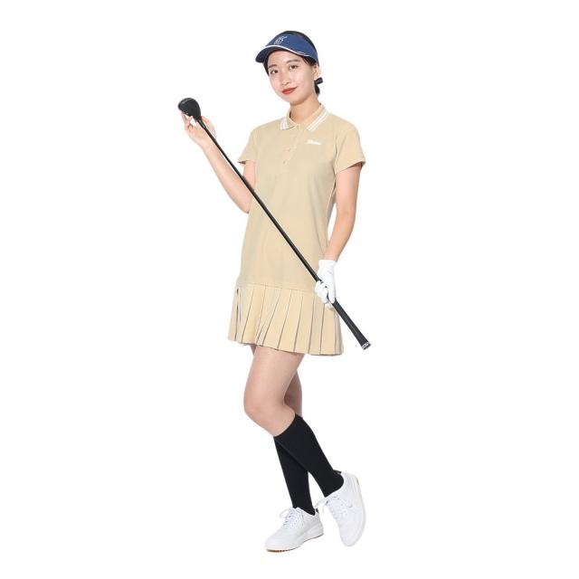 フィドラ(FIDRA)ゴルフウェア 半袖 ポロワンピース FD5RUQ05 BEG(Lady’s)の通販は 8,283円