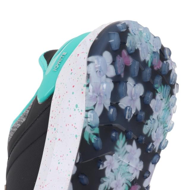 メンズ プーマ ゴルフシューズ 378552-01 ブラック×グリーン 26.5