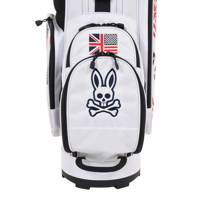 新品 サイコバニー PSYCHO BUNNY 白 キャディバッグ ホワイト サイコバニー（Psycho Bunny）（メンズ）ゴルフ カート キャディ