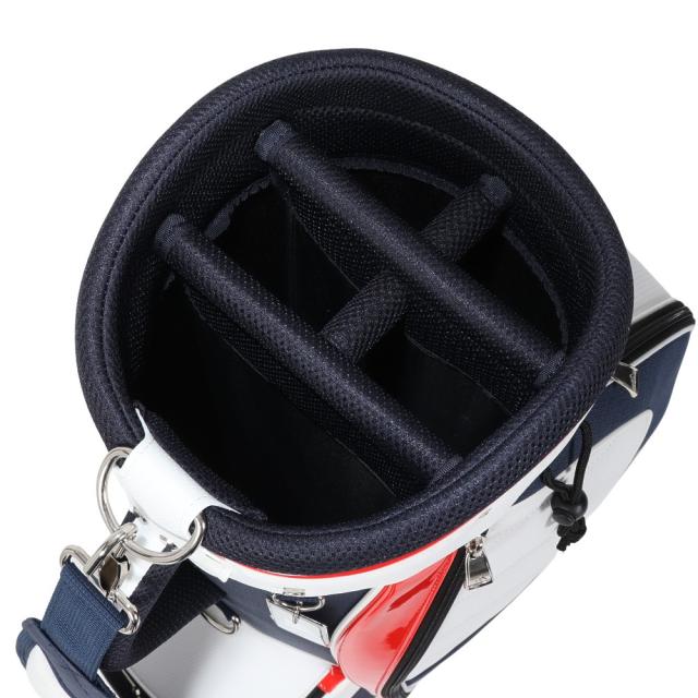 adidas アディダス ゴルフ キャディーバック9型【トリコロール】美品！