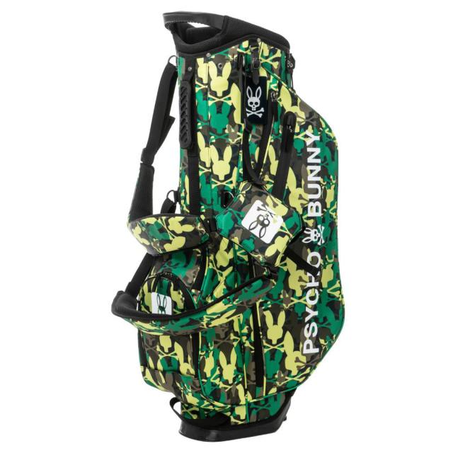 サイコバニー(Psycho Bunny)ゴルフ キャディバッグ 軽量 スタンド式 9型 4分割 LWG CAMO PBMG4S…の通販は