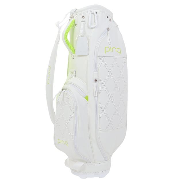 ピン(PING)ゴルフ キャディバッグ 軽量 カート式 8.5型 5分割 パンチングキルト CB-L2305 WH 37186…の通販は 20,831円