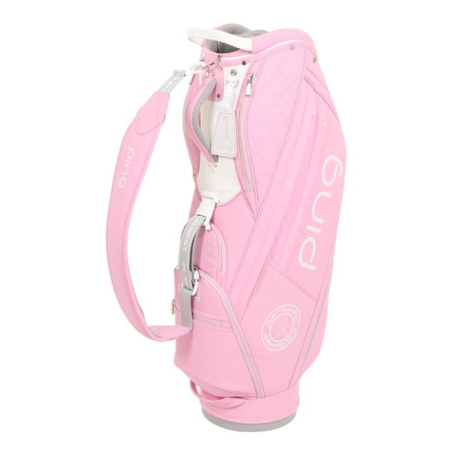 ピン(PING)ゴルフ キャディバッグ カート式 9型 4分割 ソフト PU CB-L2302 PNK 36918(Lady’…の通販は 24,900円