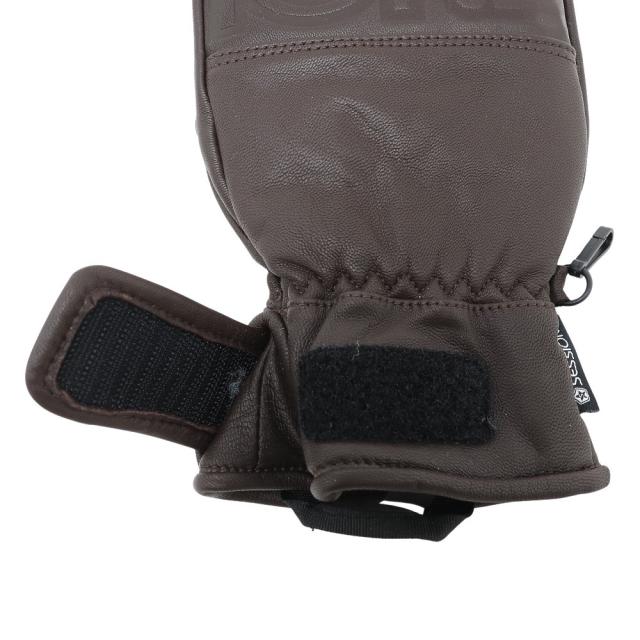 セッションズ(SESSIONS)スキー スノーボード 手袋 ALL LEATHER ミトン 2220221 BRN(Men’s) ウィンターグローブ