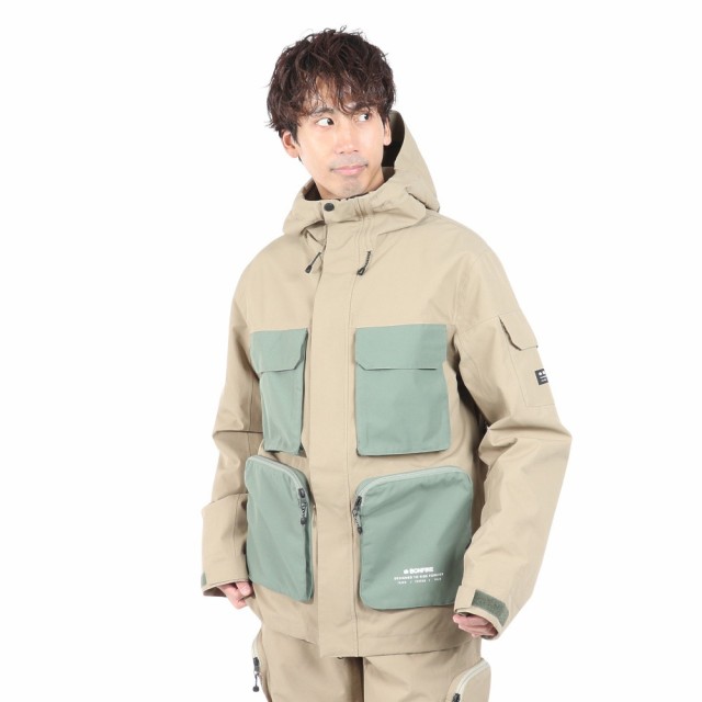 ボンファイア(Bonfire)スノーボード ウェア ジャケット ピッチシェルジャケット BBFW230005 BEG(Men’…の通販は
