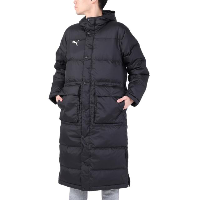 プーマ(PUMA)TEAMLIGA ロングダウンコート 657736 03 BLK ブラック ベンチコート(Men’s)の通販は