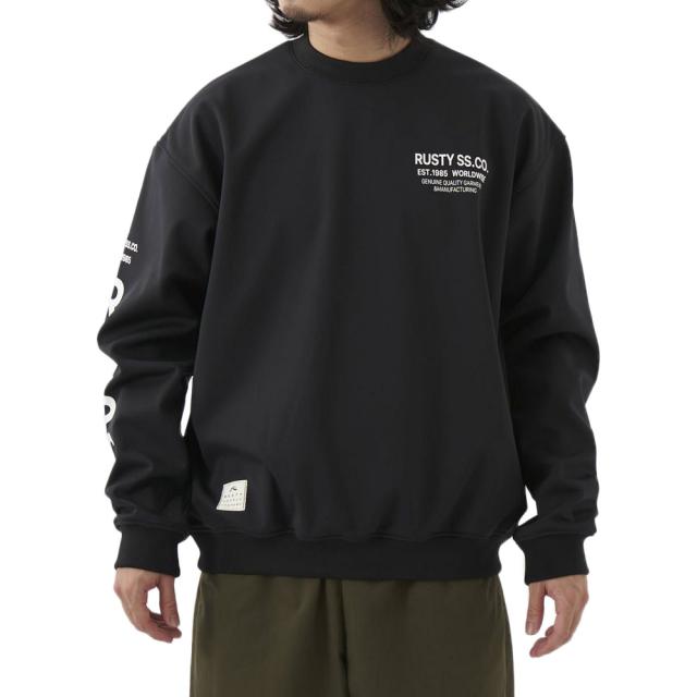 ラスティ(RUSTY)ユニセックス ボンディングスウェット 932006BLK(Men’s、Lady’s) 5,571円