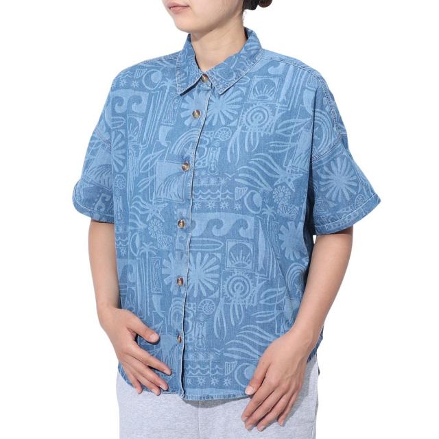 ロキシー(ROXY)BEACH NOSTALGIA デニムシャツ 24SPERJWT03621BMTW(Lady’s)