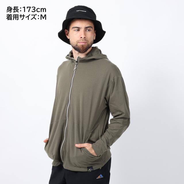 ニューバランス　カーキ　パーカー　S ニューバランス(new balance)パーカー 長袖 フルジップ MT1996