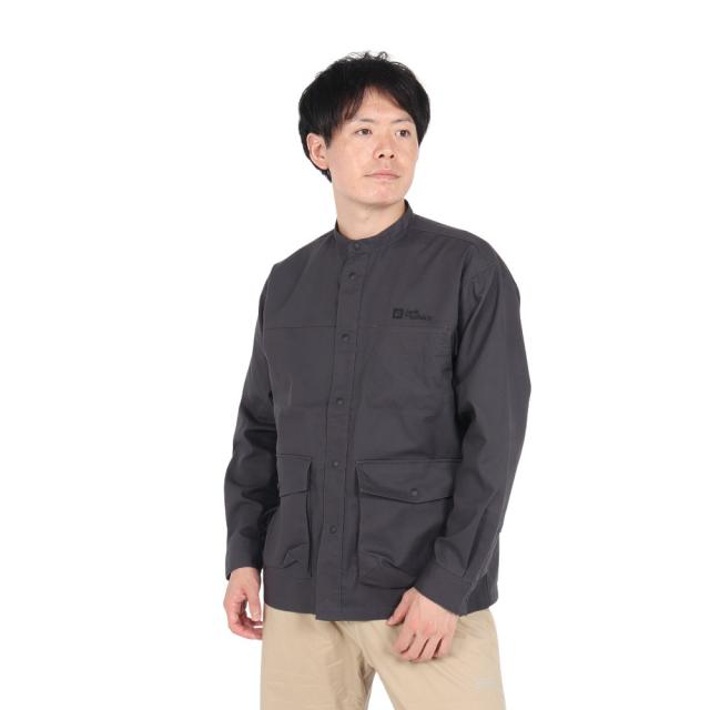 ジャックウルフスキン(JackWolfskin)コットニー ノーカラーシャツジャケット A63219-6350(Men’s)の通販は