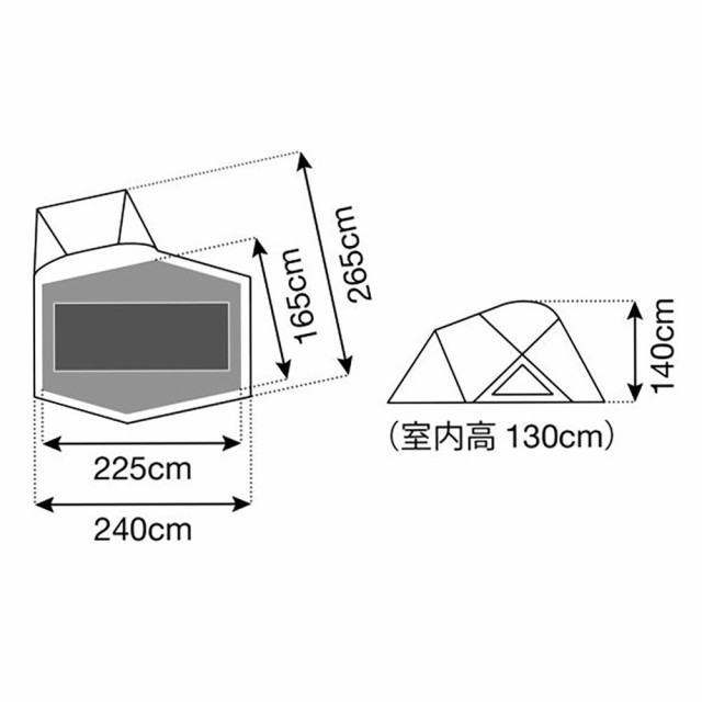 スノーピーク(snow peak)テント 一人用 2人用 ランドブリーズPro.1 ファミリーテント SD-641 ソロテント 