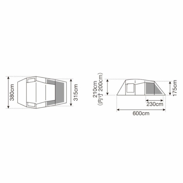 スノーピーク(snow peak)2ルームテント マット エルフィールド