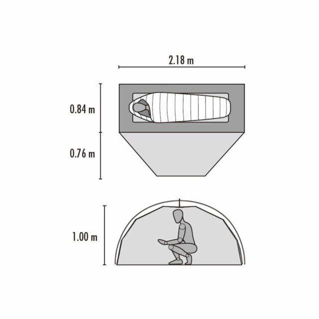 エムエスアール(MSR)テント キャンプ 登山 ソロ 1人用 37031 エリクサー1