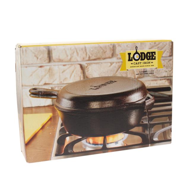 ロッジ(LODGE)コンボクッカー LCC3 19240020000003 調理器具 スキレット フライパン 深鍋 キャンプ …