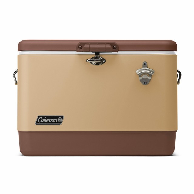 コールマン(Coleman)クーラーボックス 51L 保冷 54QT スチールベルトR クーラー バターナッツ 2161177