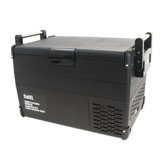 サイエルインターナショナル(SaiEL)ポータブル冷蔵庫 32L 車載&家庭両用 クーラーボックス 急速冷凍 アウトドア キャ…の通販は