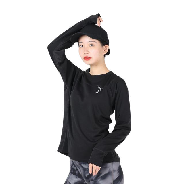 プーマ(PUMA)長袖シャツ シーズンズ RAINCELL トレイルランニング 52322801 ブラック 防水 撥水 UVカ…