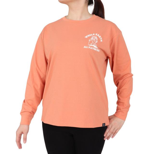 ホールアース(Whole Earth)ロンT G プリント長袖Tシャツ bear WE2SDZ36 SMP(Lady’s)の通販は 5,190円