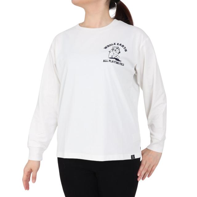 ホールアース(Whole Earth)ロンT G プリント長袖Tシャツ bear WE2SDZ36 WHT(Lady’s)の通販は 5,190円
