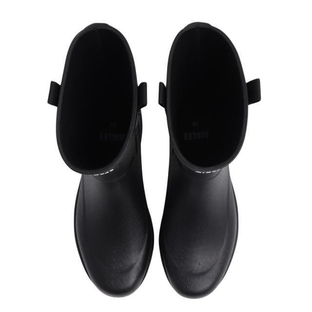 AIGLE ブラック 長靴 ゴム製 A エーグル AIGLE ソフトレイン2 ラバーブーツ （ブラック